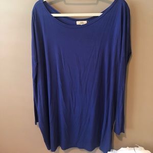 Blue long sleeved Piko
